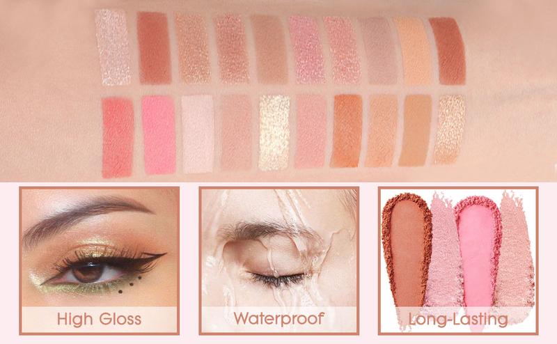 Nude Pink Gold Brown Basics Eyeshadow Palette,Matte Nude Neutral Naked Eye Shadow Makeup,Highly Pigmented Long Lasting Waterproof Ultra-Blendable,Great for Travel Gift Kit Nude Pink Gold Brown Basics Eyeshadow Palette,Matte Nude Neutral Naked Eye Shadow Makeup,Highly Pigmented Long Lasting Waterproof Ultra-Blendable,Great for Travel Gift Kit