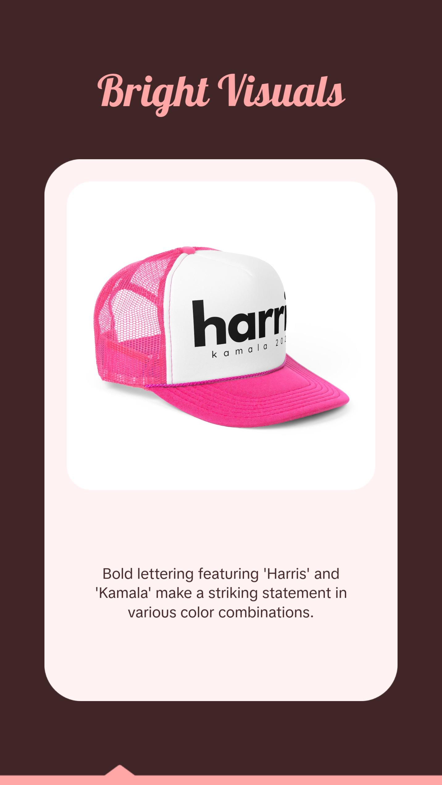 Kamala Harris Trucker Hat - Harris 2024 Hat