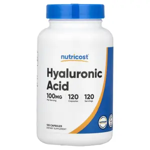 Nutricost Hyaluronic Acid , 100 mg , 120 Capsules