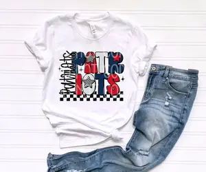 Patriots Checker Star DTF