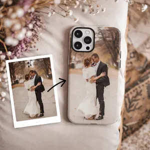 Personalized Custom Photo iPhone Case, Custom Picture Phone Cover, Unique Gift For Couples Pet Baby Lovers, Shockproof Keepsake, iPhone 16 15 14 13 Pro, SamSung S23 S24 Ultra