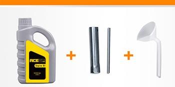 ACEUP ENERGY AG4350-W Portable Generator 4350W Gas Powered with Wheel Kit & Oil EPA & CARB Compliant 3600 Running Watts 7HP 208cc Engine
