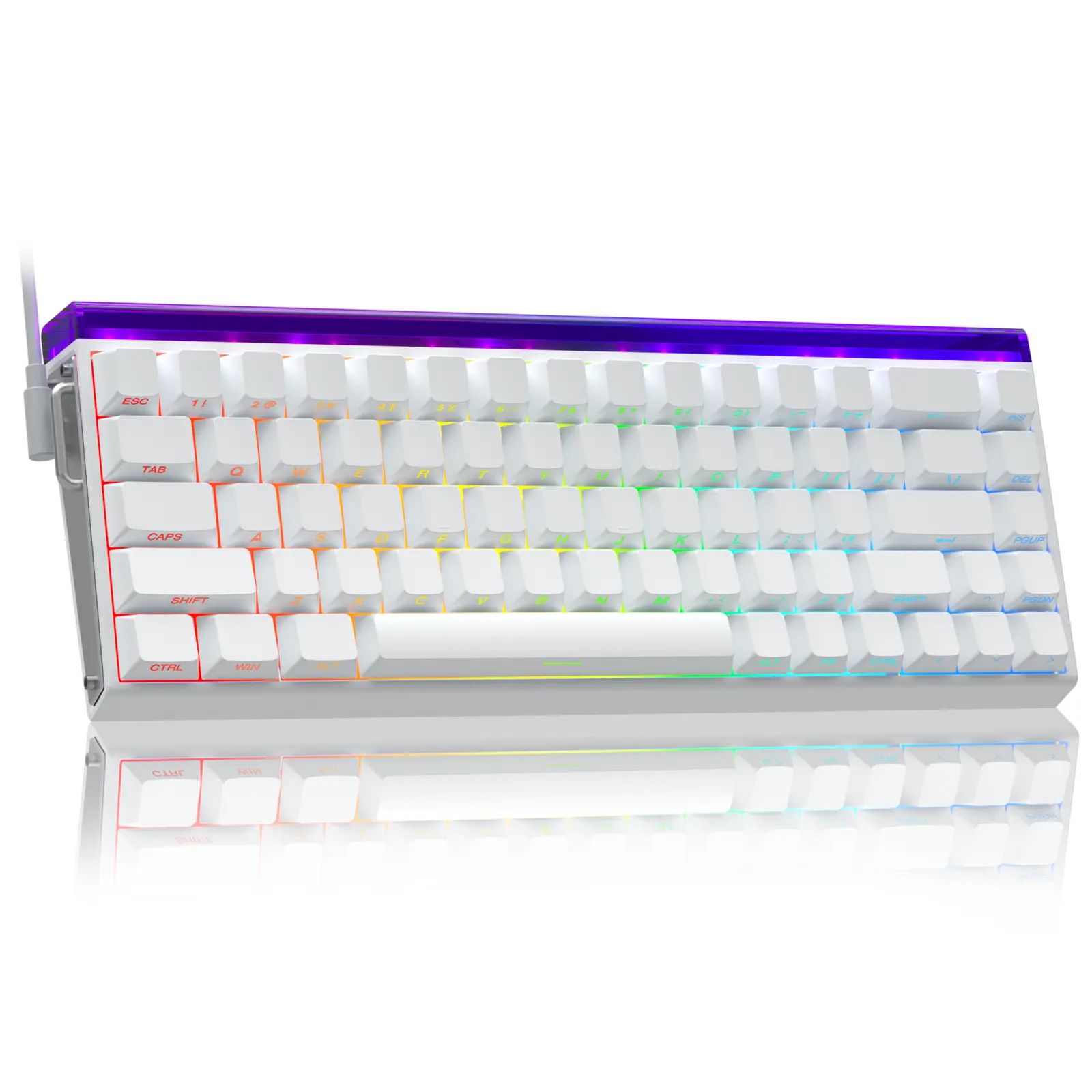 AULA Hero 68HE Hall Effect Magnetic Switch Keyboard, 68-Key Wired Gaming Keyboard with Rapid Trigger, Adjustable Actuation, 8K Polling Rate, 0.125ms Latency, RGB Backlit, Side-Printed PBT Keycaps,back to school,back to school shopping