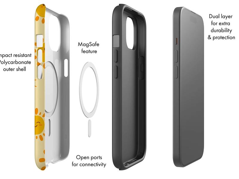 Chic Stripe and Ladybug Phone Case for Stylish Protection and Trendy Design