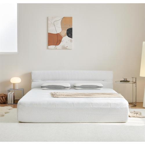 【Bellemave】All in One Full Mattress & Bed Frame 15 Inch Full Size Mattresses in a Box with Cool Fabric, Pressure Relief, Motion Isolation No Assembly Required for Living Room Apartment Bedroom Dormitory