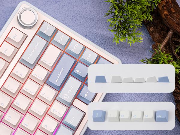 EPOMAKER x AULA F75 75% Gasket Wireless Mechanical Keyboard with Multimedia Control Knob, Full-Key Hot-Swap Functionality & Vibrant RGB Illumination Tri-Mode USB-C/BT 5.0/2.4GHzb keyboards for gaming creamy keyboard TikTokShopJumpstartSale