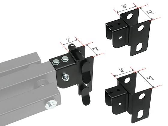 RitFit AT02A Hack Squat Rack Attachment for 2"X2", 2"X3", 3"X3" Rack