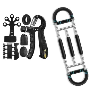 Twister Arm Exerciser Set - Five-Piece Hand Grip Strengthener, Home Chest Expander, Shoulder Muscle Training, Full Upper Body Fitness Equipment, Portable & Detachable