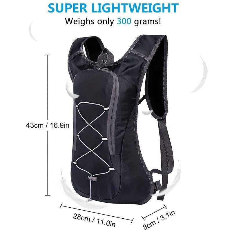 2pcs Running Hydration Vest - Lightweight Insulated Hydration Backpack with 2L Water Bladder, Adjustable Chest Straps and Reflective Water Backpack for Trail Running Marathon Race Hiking Cycling