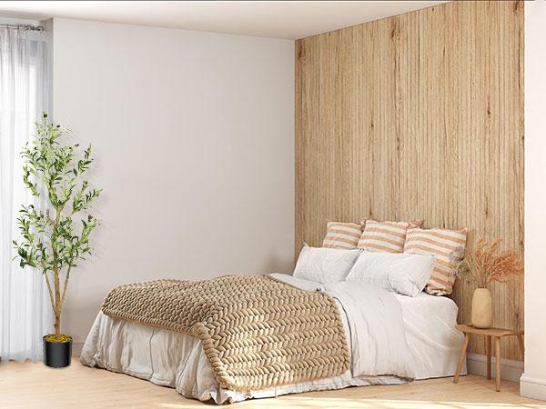 7 FT/6FT/5FT Artificial Olive Tree - Lifelike Faux Silk Olive Plant with Olive Leaves, Ideal for Home (Living Room, Bedroom, Balcony Corner), Office, and Garden Decor.