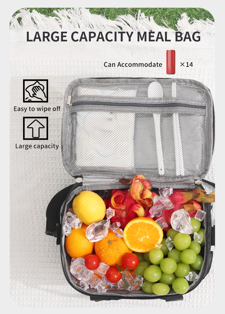 Lunch Box for Women Men,Reusable Insulated Lunch Tote,Large Leakproof Cute Lunch Cooler with High Capacity for Work,Picnic,Camping,Thermal Bag Travel Essentials