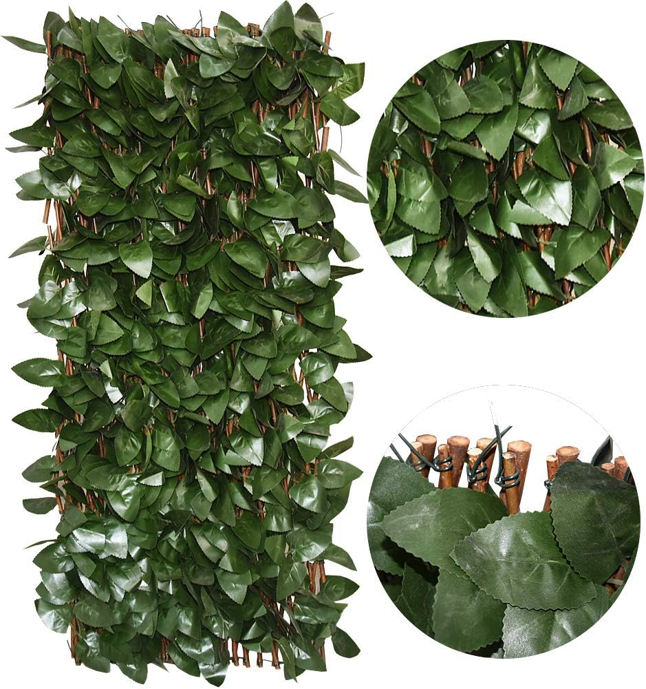 【Arbor Day】Expandable Fence Privacy Screen for Balcony Patio Outdoor,Decorative Faux Ivy Fencing Panel,Artificial