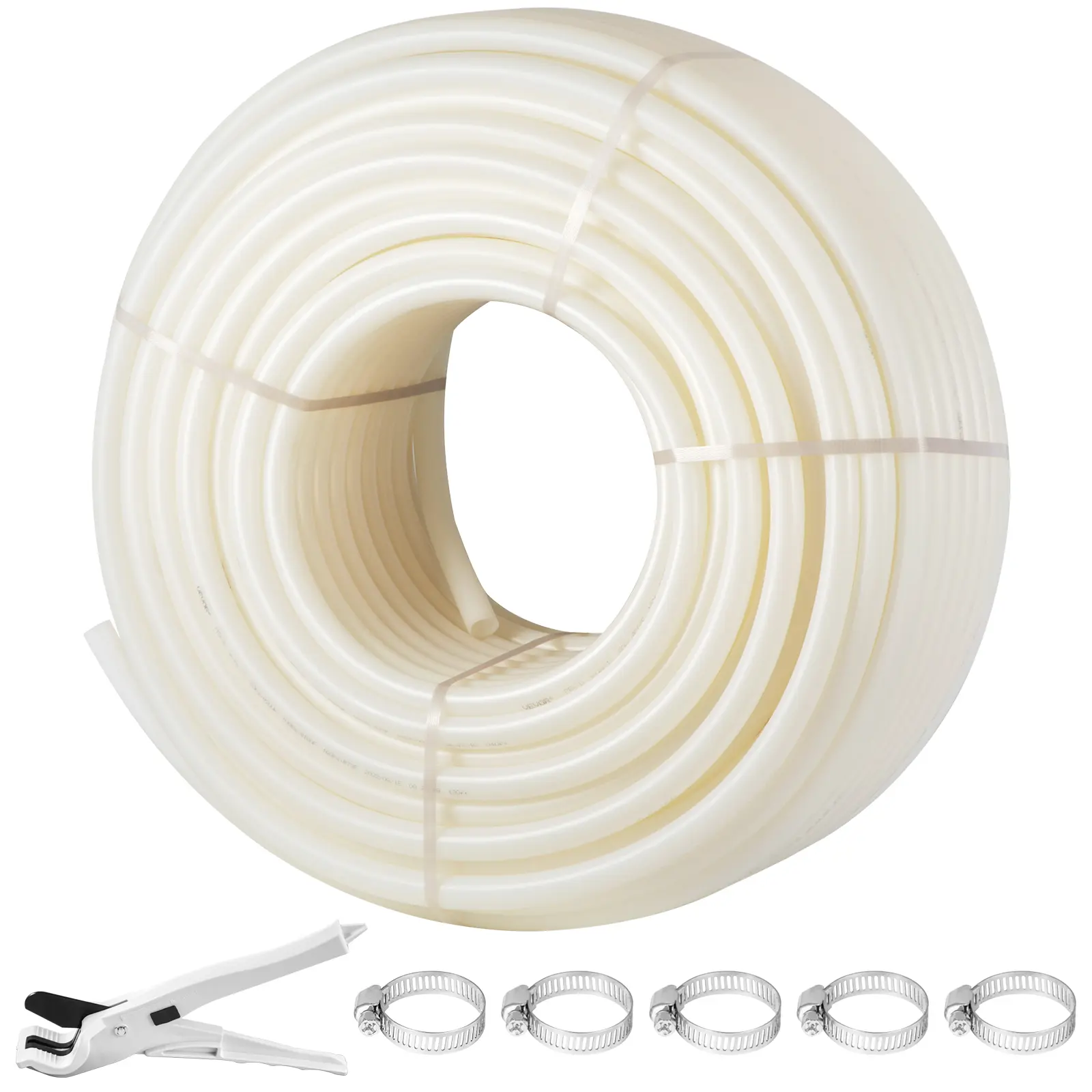 【Summerfinds】VEVOR PEX Pipe 1 Inch x 500 FT PEX TubingNon Oxygen Barrier White PEX-B PipeFlexible PEX Water Line for RV Sewer HosePlumbingRadiant Heating