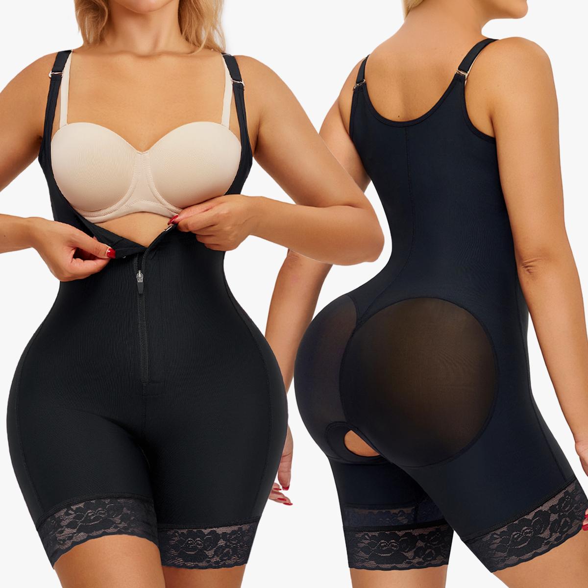 Nebility Women's Lace Shapewear Bodysuit Tummy Control Postpartum Support & Butt Lifter for a Snatched Waist Shapewear High Waisted Pants Basic Compression Womenswear