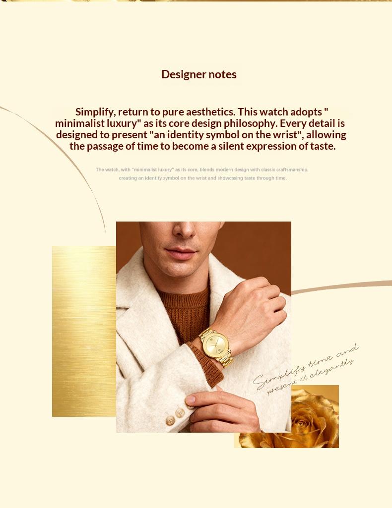 Luxury business quartz watches for men and women feature solid, hypoallergenic stainless steel strap with calendar function, deep waterproof, minimalist design, elegant, precise and durable for business travel, suitable for daily wear and gift giving Luxury business quartz watches for men and women feature solid, hypoallergenic stainless steel strap with calendar function, deep waterproof, minimalist design, elegant, precise and durable for business travel, suitable for daily wear and gift giving