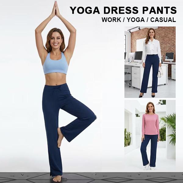 Women's High Waisted Athletic Wide Leg Pants Soft Stretch Yoga Lounge Workout Trousers with Pockets