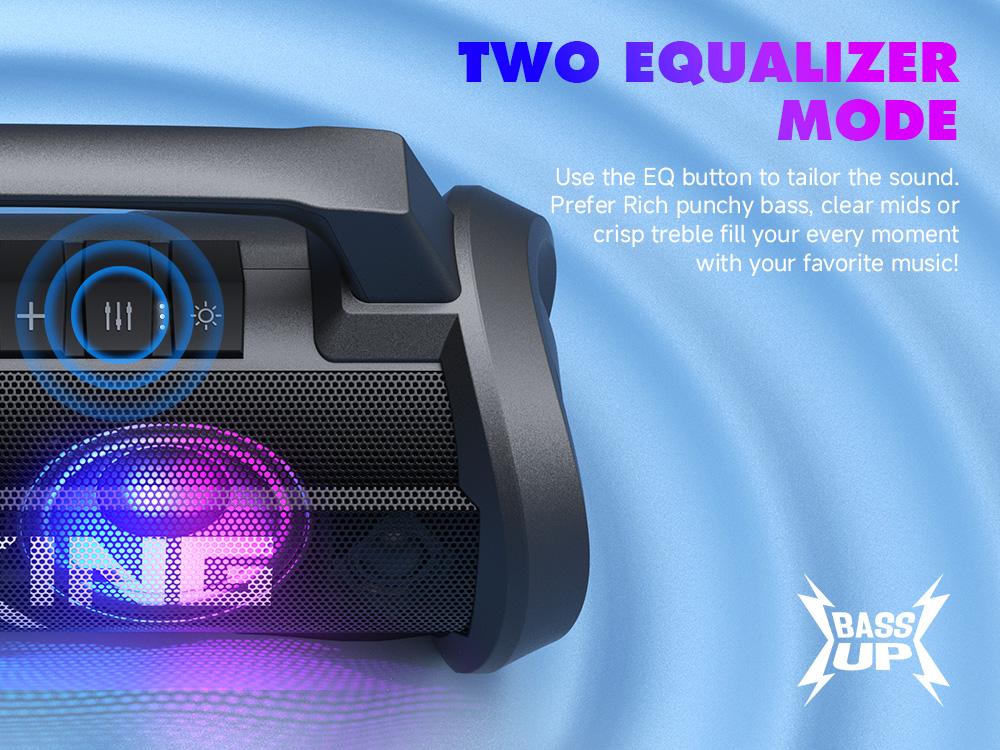 W-KING  120W Peak 70W RMS  table Bluetooth Speaker with Wireless Microphone, Waterproof Speakers with Subwoofer Outdoor Speakers Bluetooth Boombox/42H/Bass Up/DSP/AUX/Stereo Pairing Waterspeaker Karaoke Set speaker subwoofer bluetooth speakers