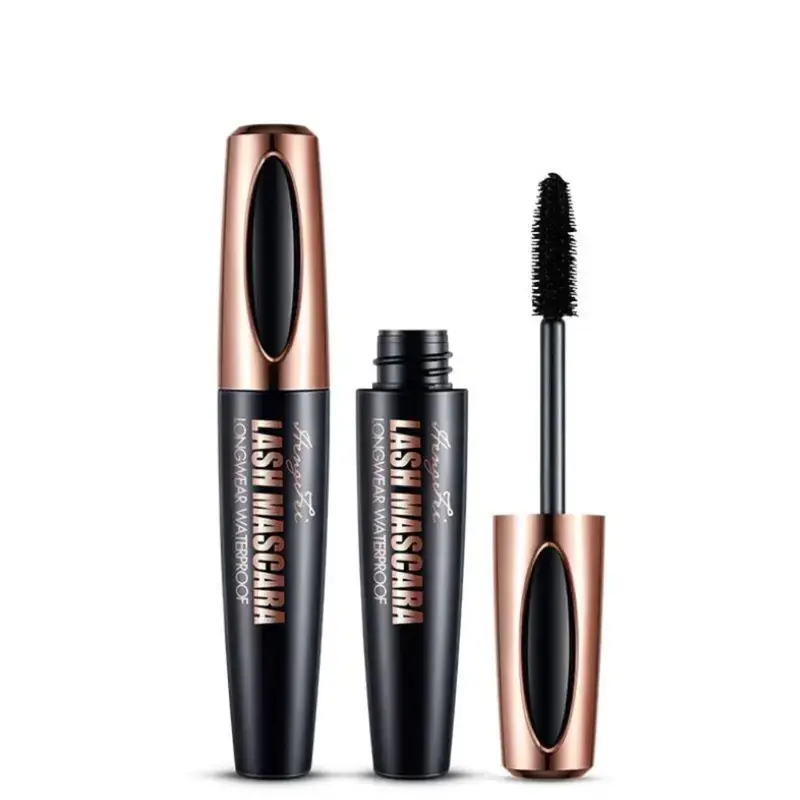 4D Waterproof Long-Lasting Mascara, Quick-Drying Eyelash Extensions Mascara, Natural Curling & Volumizing Mascara Stick, Smudge-Proof