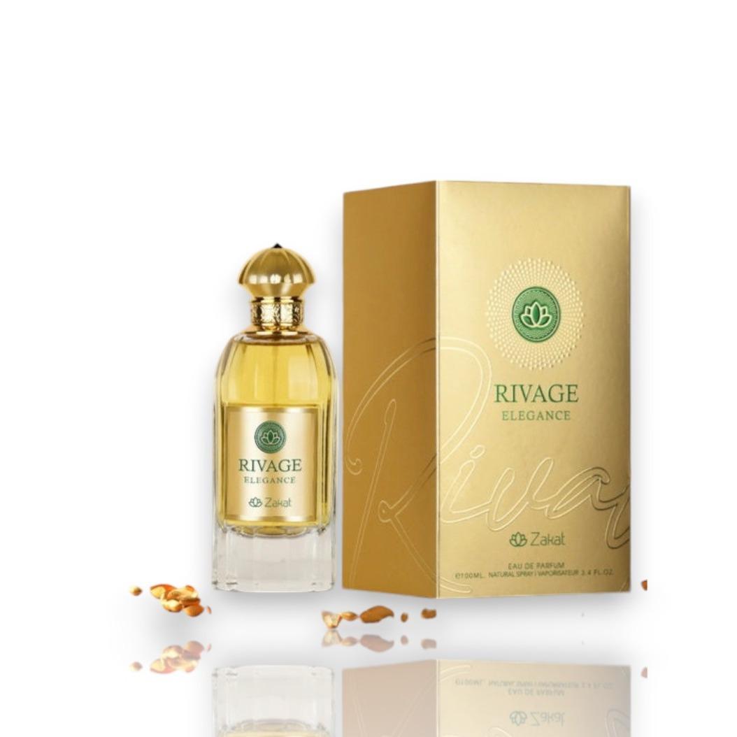 Zakat | Rivage Elegance | Women's Parfum | 3.4 oz (100ml) || Eau De Parfum || Rose and Lavender Fragrance