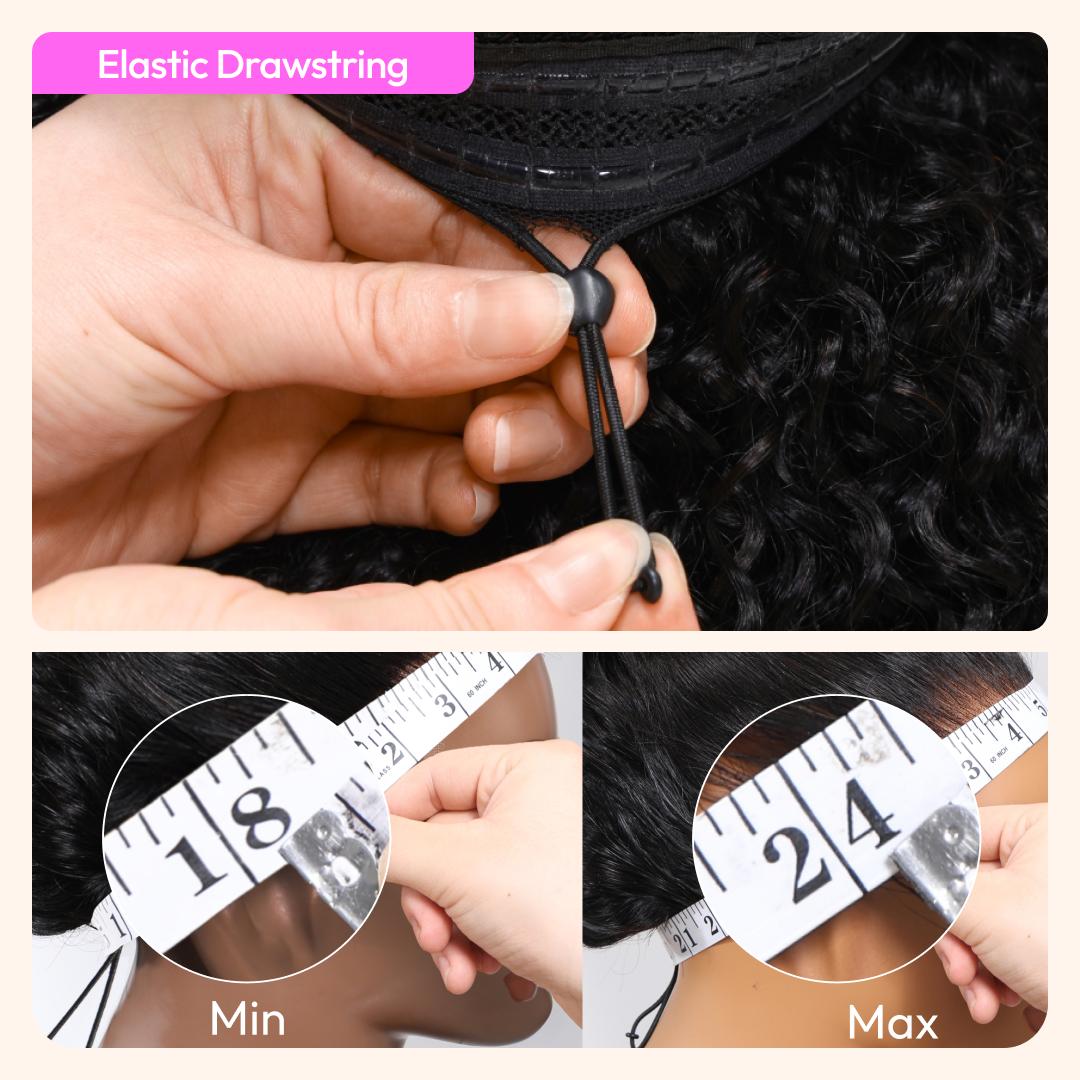 UNice Glueless Burmese Curly Layer 250% Density Afro Kinky Curly Wig Pre Bleached 7x5 HD Lace Closure Human Hair Wigs with Drawstring Pre Plucked Natural Hairline Beginners Friendly SpringStatements UNice Glueless Burmese Curly Layer 250% Density Afro Kinky Curly Wig Pre Bleached 7x5 HD Lace Closure Human Hair Wigs with Drawstring Pre Plucked Natural Hairline Beginners Friendly SpringStatements