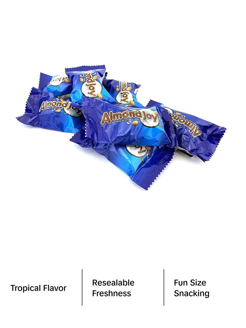 Almond Joy Fun Size Candy Bars in Resealable Bag –  Available in 1 lb, 2 lb, 3 lb, and 5 lb Snack Bags - TikTok Candy Trend Item