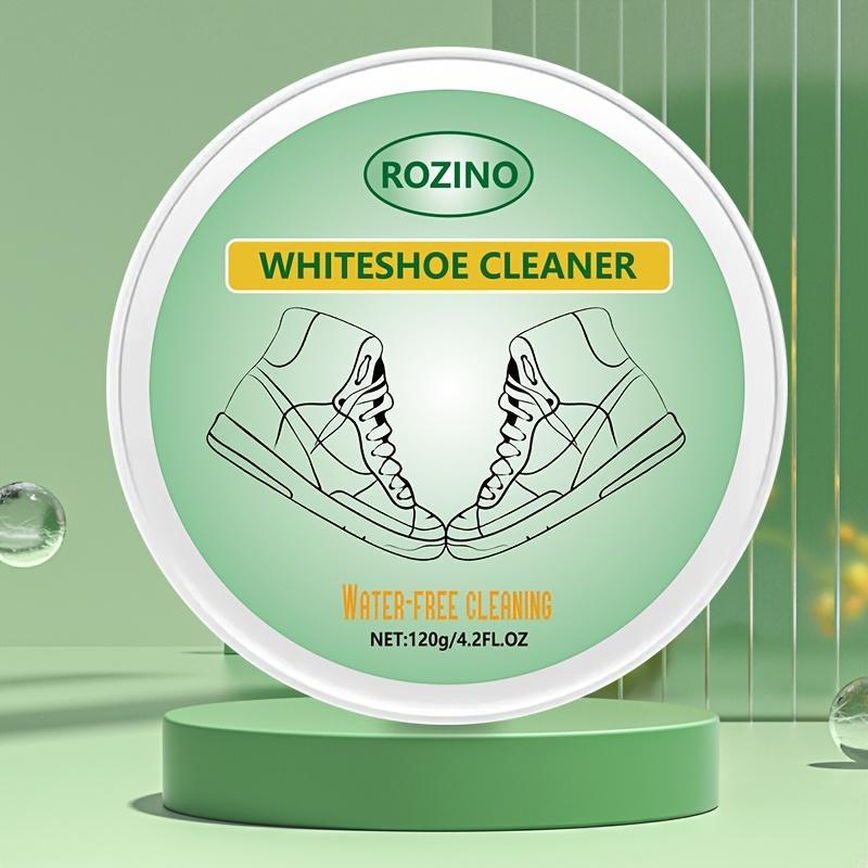 Rozino White Shoe Cleaner with Surfactant Water-Free Cleaning Stain Removal Protective Barrier 120g/4.2fl.oz