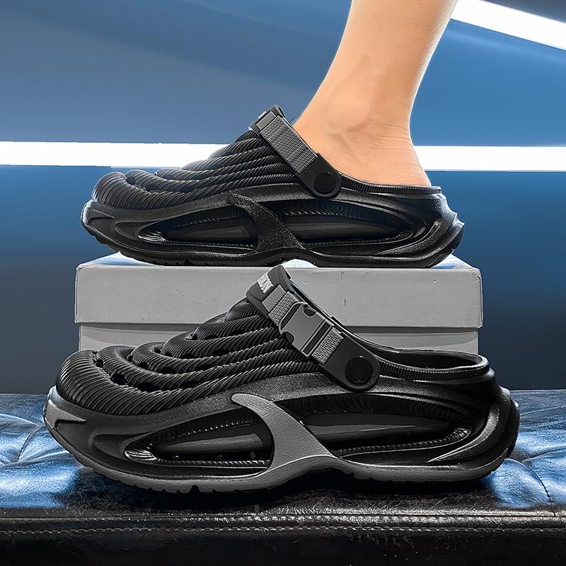 Summer Men's Clogs Outdoor Thick Sole Non-Slip Odor Resistant Durable Quick Drying Soft Beach Sandals Summer Men's Clogs Outdoor Thick Sole Non-Slip Odor Resistant Durable Quick Drying Soft Beach Sandals