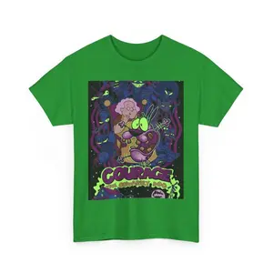 Retro Courage the Cowardly Dog T-Shirt, Nostalgia 2D Print T-Shirt, Cartoon Network Shirt, Gifts for Cartoon Fans #Courage #theCowardlyDog #CartoonNetwork #NostalgiaCore #GraphicTee #StreetwearUS