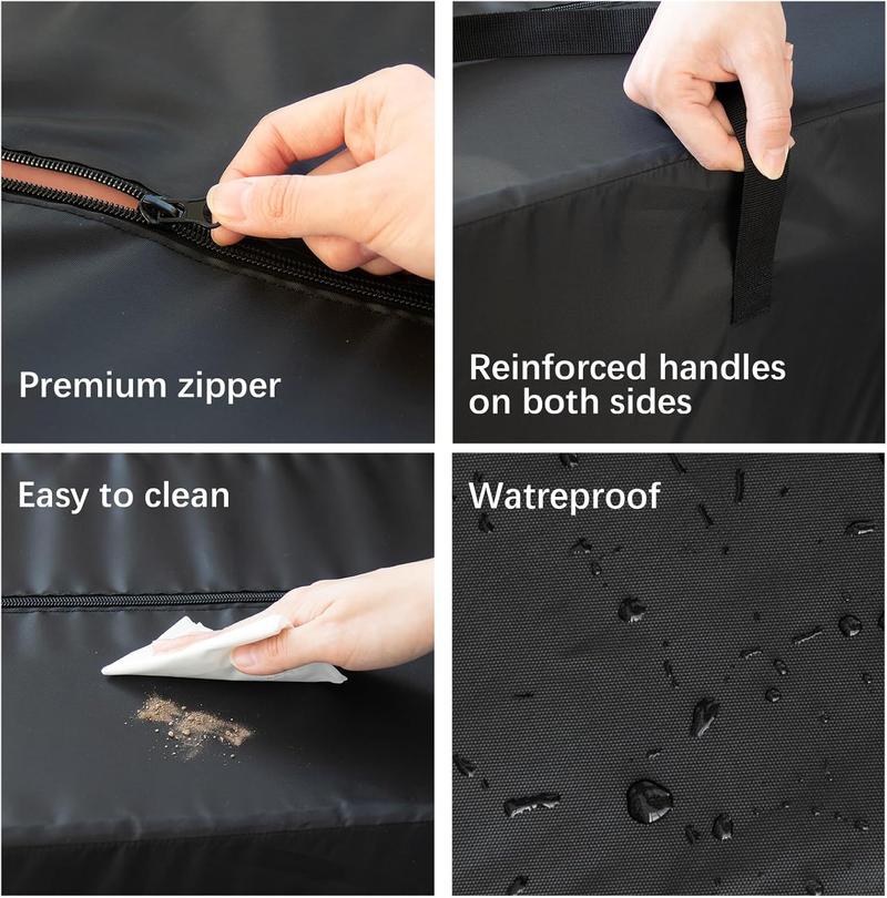 Biloban 6PC Waterproof Moving Bags Heavy Duty with Strong Zipper & Carrying Handles, Sturdy Clothes Storage Bags, Durable Lightweight Packing Bags Totes Organiser, Moving Boxes Alternative, College Dorm Room Essentials #TiktokshopStockUp