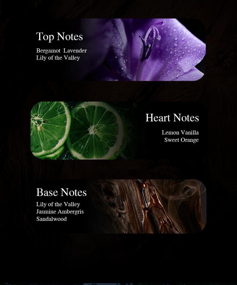 PHOFAY Weightless Eau de Parfum Beads Lavender & Sandalwood Zen Scent for Sleep & Meditation Alcohol-Free Perfume 50ml Valentine's Day gift