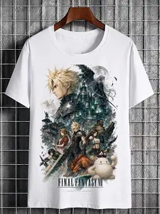 Final Fantasy VII Distressed Vintage T Shirt Gift For Fans JRPG Tee