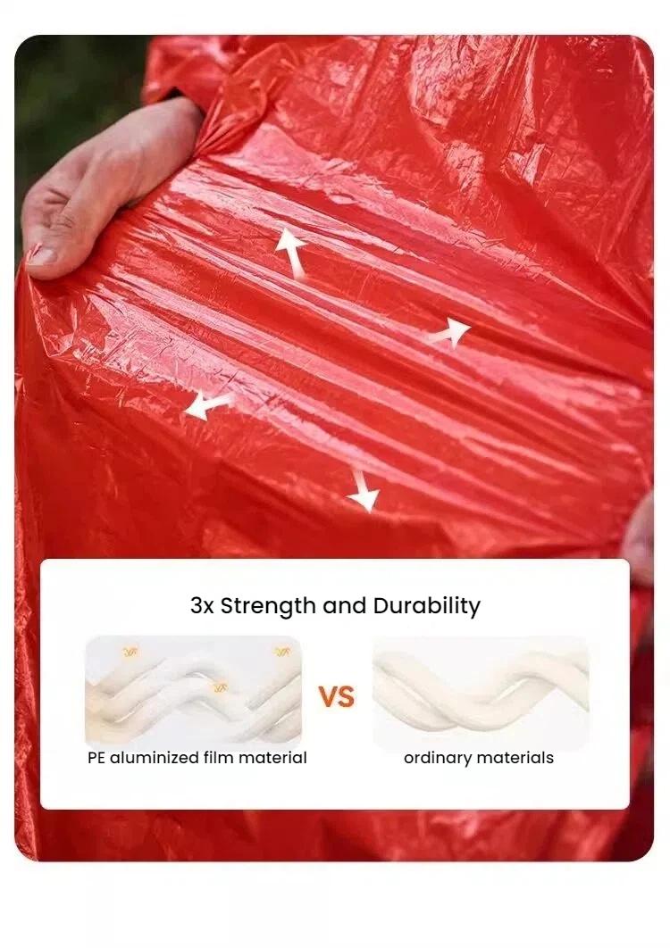 emergency tool plant growth Outdoor Portable Emergency Raincoat for Hiking - Thermal Insulation Anti-Hypothermia Protection & Quick Dry Rain Gear hvac tech