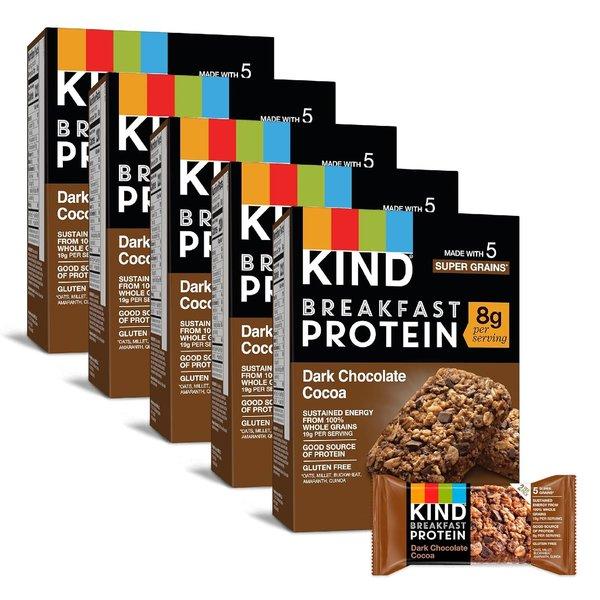 Breakfast Protein Bars, Dark Chocolate Cocoa, Healthy Snacks, Gluten Free, 8g Protein, 30 Count