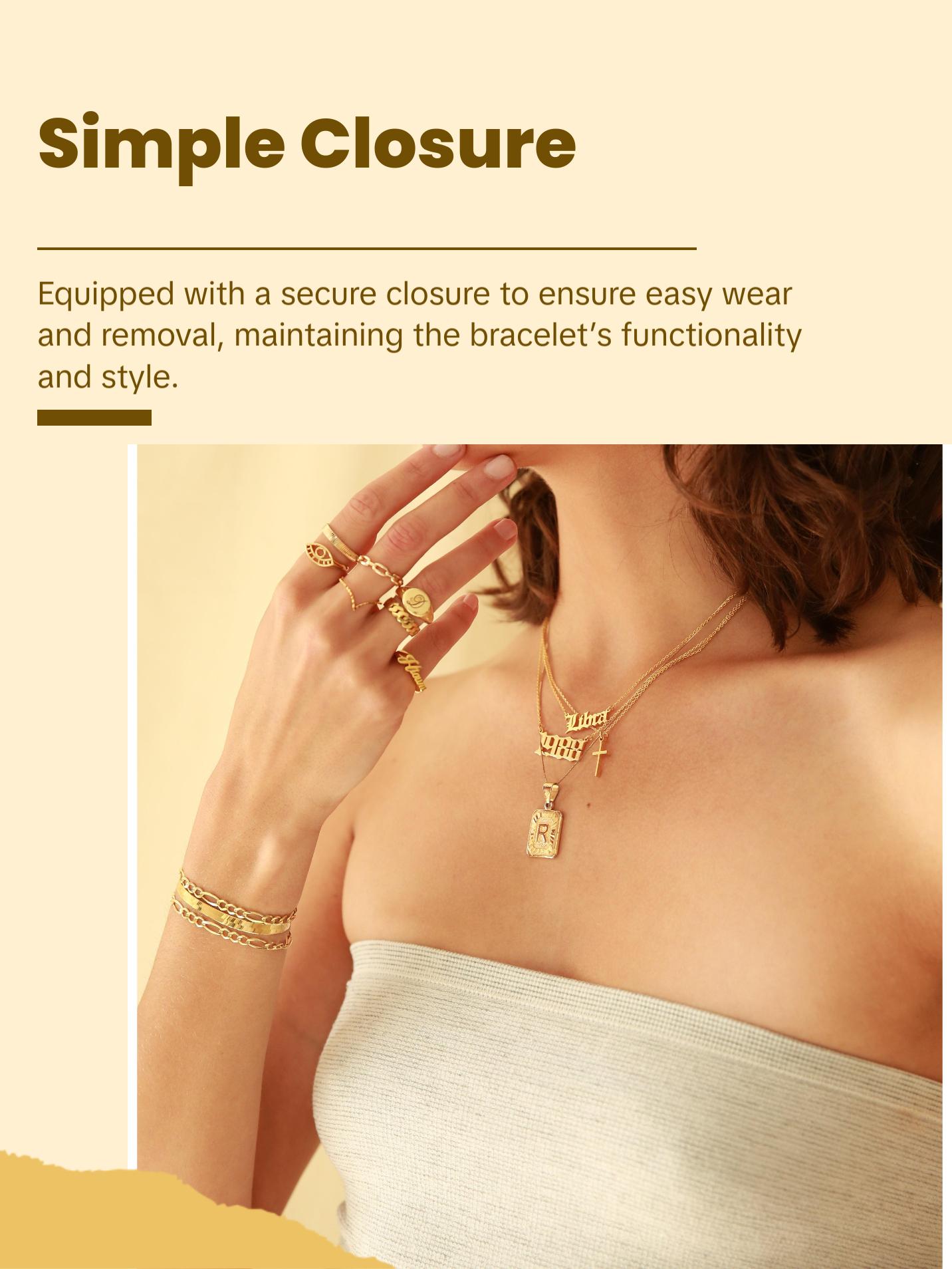 Herringbone Snake Chain Bracelet