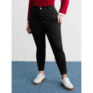 BLOOMCHIC Plus Size Stretchy Hot-Fixed Rhinestone Skinny-Fit Jeans [M-6X] 2026 Summer Vibes Swimweek