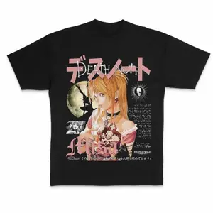 Misa Vintage Graphic Tees, Death Note Tshirt, Death Note Merch, Anime Clothing, Unisex Manga Anime Shirts Top Menswear Womenswear Streetwear