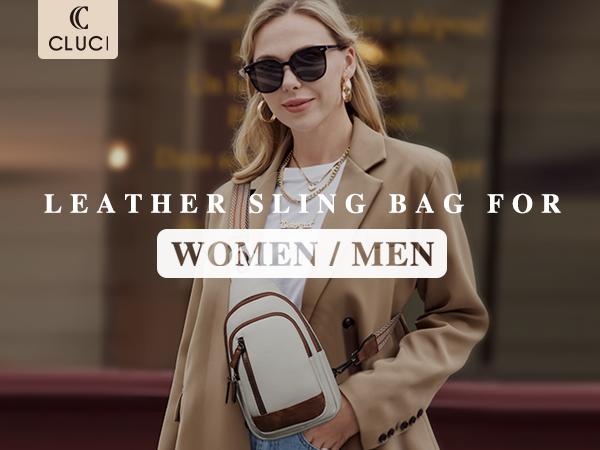 CLUCI HolidayHaul Sling Bag for Women Men Crossbody Leather Large Sling Backpack Fanny Packs Chest Bag for iPad Travel Hiking Cycling Gift Trendy Crossbody Bag for Daily Use Durable CLUCI HolidayHaul Sling Bag for Women Men Crossbody Leather Large Sling Backpack Fanny Packs Chest Bag for iPad Travel Hiking Cycling Gift Trendy Crossbody Bag for Daily Use Durable