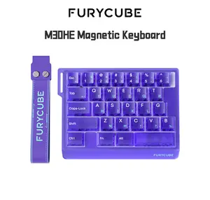 FURYCUBE M30 HE Wired Magnetic Switch Gaming Keyboard 30% Layout RT 0.01 Extreme Response RGB Backlit Wired Connection Wed Driver 8K Returns E-Sport Gaming Accessories