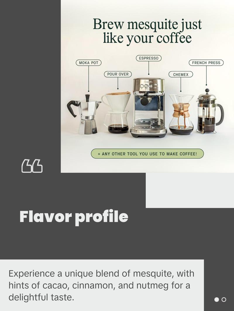 Kamana Mesquite Superfood Coffee Alternative (10oz) Beverage Flavor