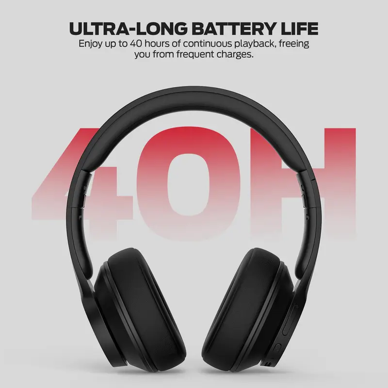 Monster Over-Ear Headphones & EarBuds Bluetooth Combo – Deep Bass, Clear Sound, Noise Cancelling Mic, Zero-Gravity Titanium Ear-Hook, Noise Isolation,Waterproof, 165H Playtime, Foldable Wireless Headset for Travel, Work - TikTokShopBackToSchool, Electroni