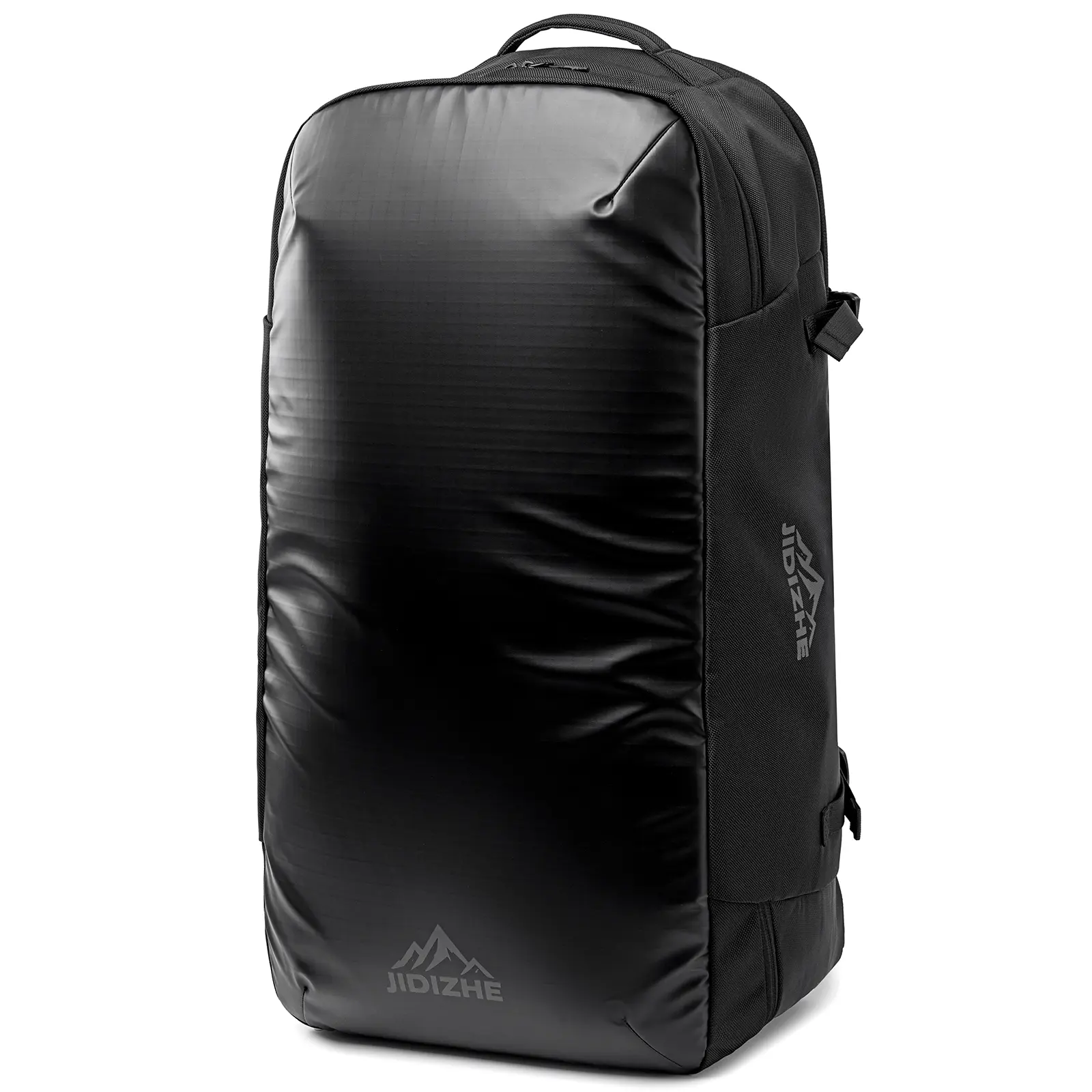 JIDIZHE Black Travel Backpack with Multiple Pockets and Adjustable Straps for Men and Women 90L Unisex Waterproof Camping Backpack with Internal Frame & Rain Cover, Lightweight Functional Bag for Outdoor Trips & Daily Use (BlackL)