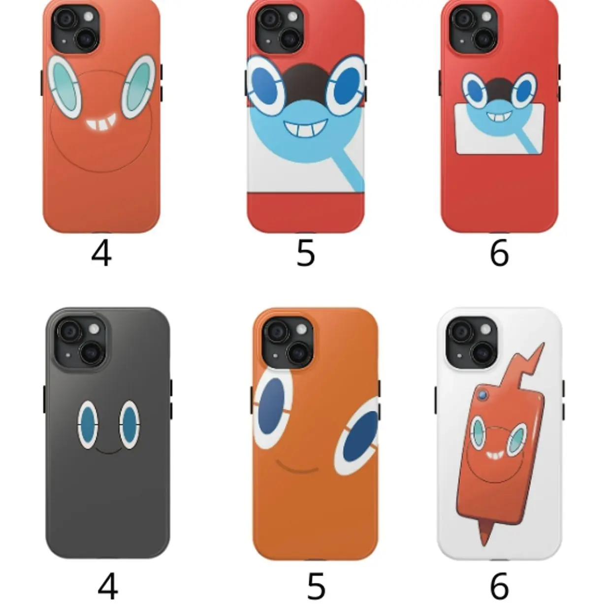 TPU Rotom Smartphone Case - Slim, Edgy, Chic, Customizable, Modern-Design-Style, Durable Strapless Accessory with Protection for Multi-Model iPhone 17, Air, X,11,12,13,14,15,16 Plus, Pro Max & Samsung S Series, Iphone 16 Plus