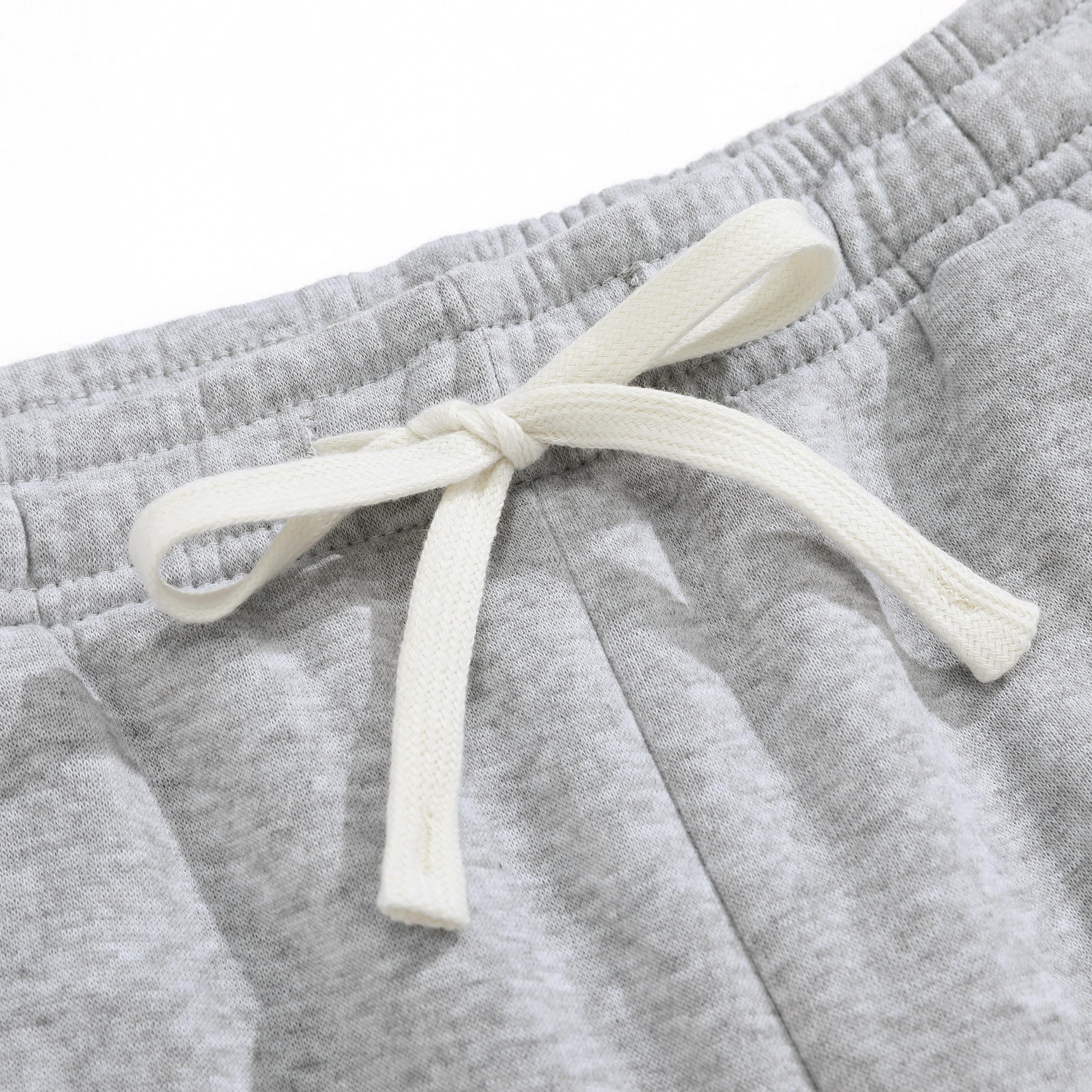 4-Pack Men’s Soft Cotton Blend Wide-Leg Pants, Casual Drawstring Sweatpants, Comfortable Elastic-Waist Streetwear Pants for All Seasons, Multiple Colors Available