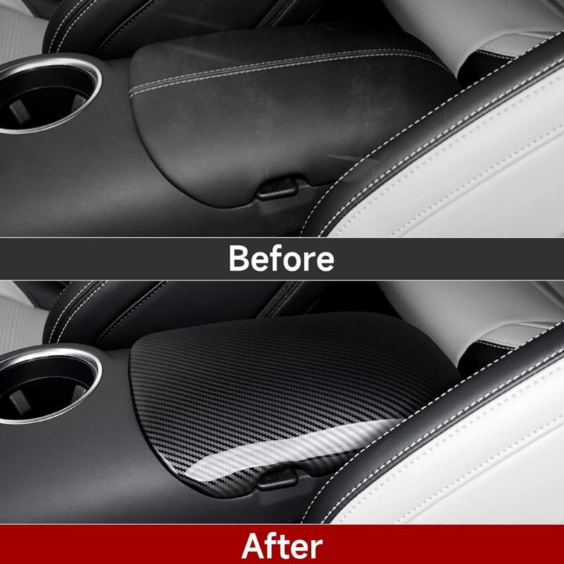 FONESO Car Body Sticker with Cutter and Hand Tool Kit, 60 x 8 inch Car 7D Matte Carbon Fibre Vinyl Film Wrap Protector Sticker, 5FT Self-Adhesive Air Bubble Free Easy to Install, Universal For All Cars SUVs Sedan Coupe Truck Pickup Bike Motorcycle