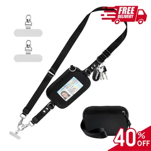 [FREE SHIP] Clip and Go Strap for Phone With Wallet Crossbody, Phone Strap With Wallet, Phone Strap Crossbody With Zipper Pouch Wallet, Adjustable Mobile Phone Strap, Valentine's Day Gifts,New Year Gifts