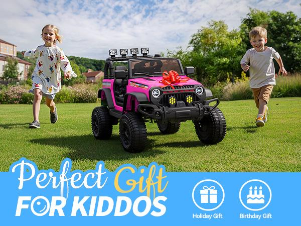 Hikiddo 24V Kids Ride on Truck, Electric Kids Ride on Toy Car for Boys Girls with Remote Hikiddo 24V Kids Ride on Truck, Electric Kids Ride on Toy Car for Boys Girls with Remote