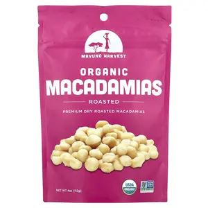 Mavuno Harvest Organic Macadamias, Roasted, 4 oz (112 g)