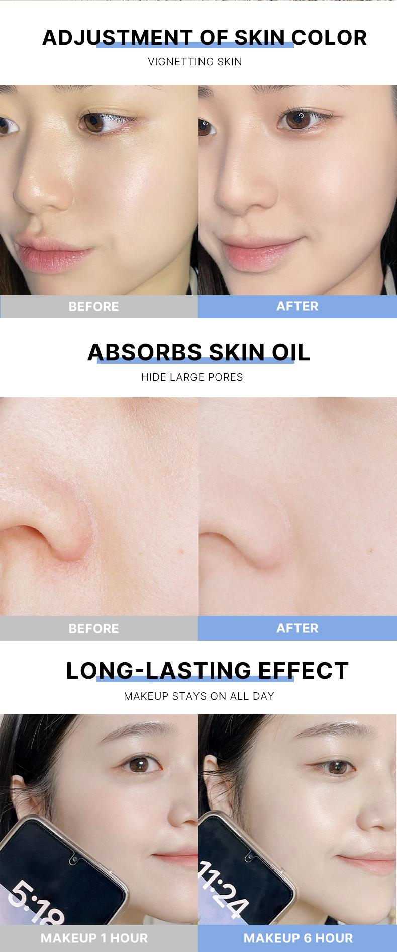 MAYCHEER Flawless Blur Setting Powder - 24H Oil Control, Waterproof, Sweat-Proof, Matte Finish, 10g, All-Day Wear, Makeup, Cosmetic