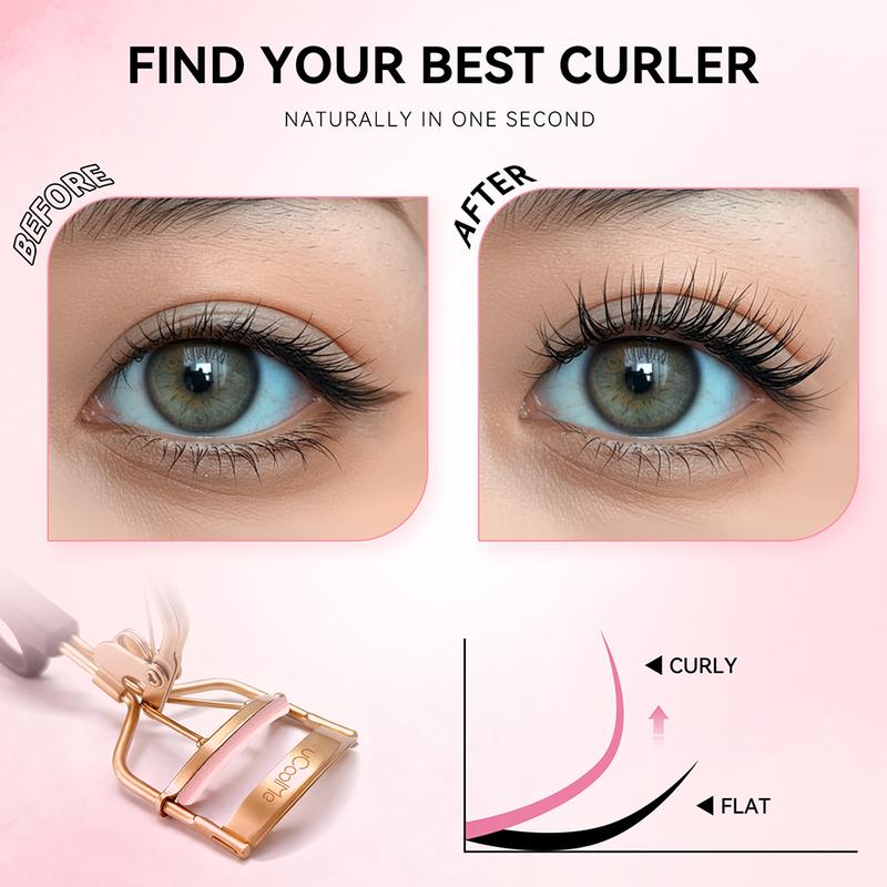 uCoolMe Silkaura Lash Curler Pro Silky Smooth Comfort Perfect Eye Contour Fit Lasting Natural Curl Luxury Metallic Design TikTokShopBlackFriday