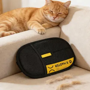 Reusable Pet Hair Remover Glove for Couch, Bed, Car & Clothes